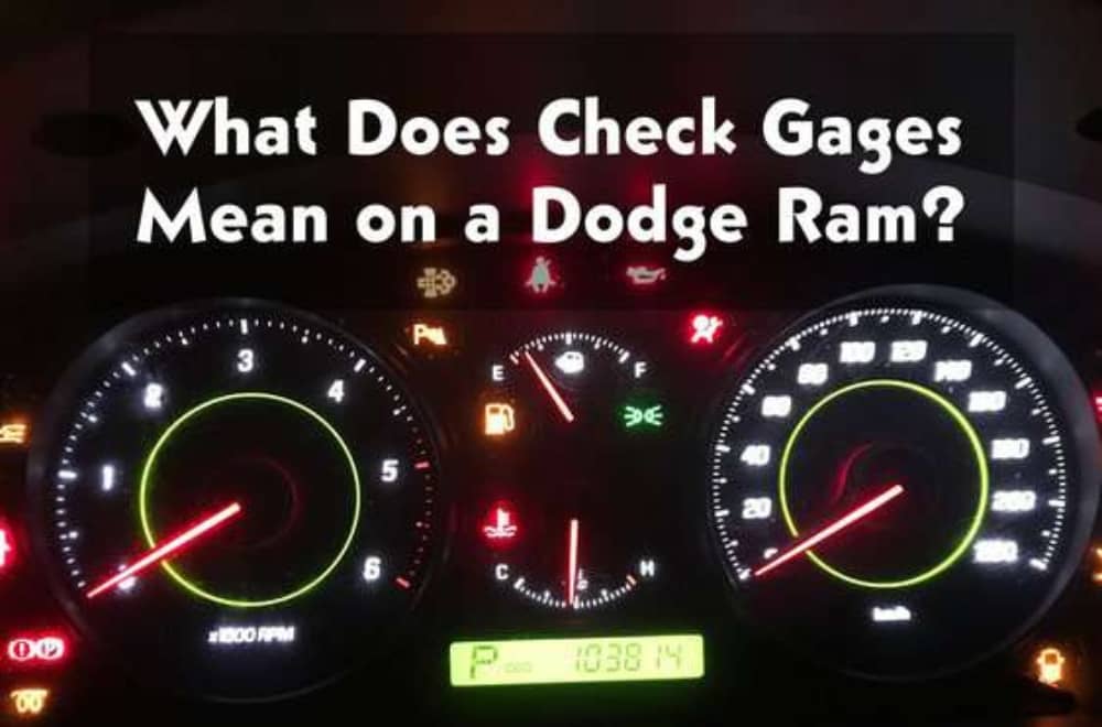 What Does Check Gages Mean on a Dodge Ram