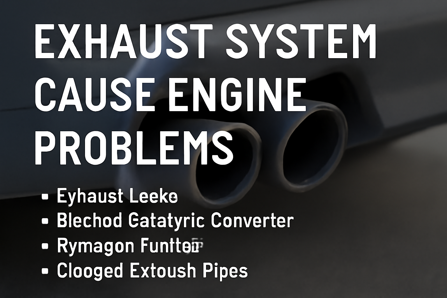 Can a bad exhaust system cause engine problems