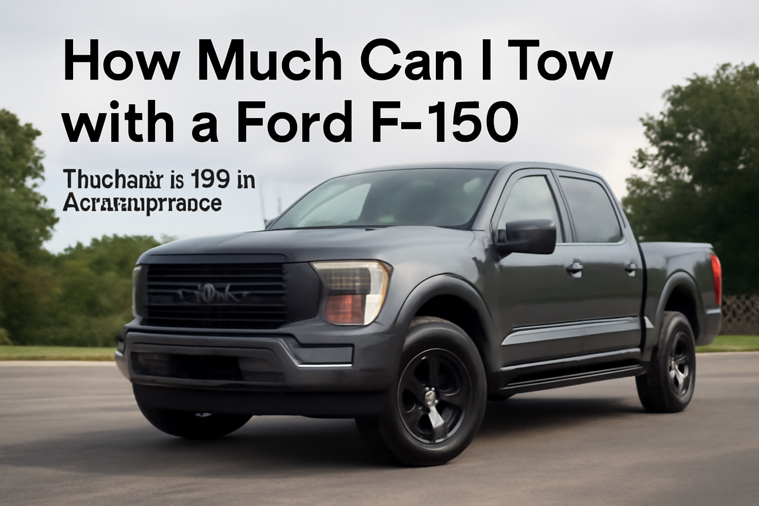 How much can I tow with a Ford F-150