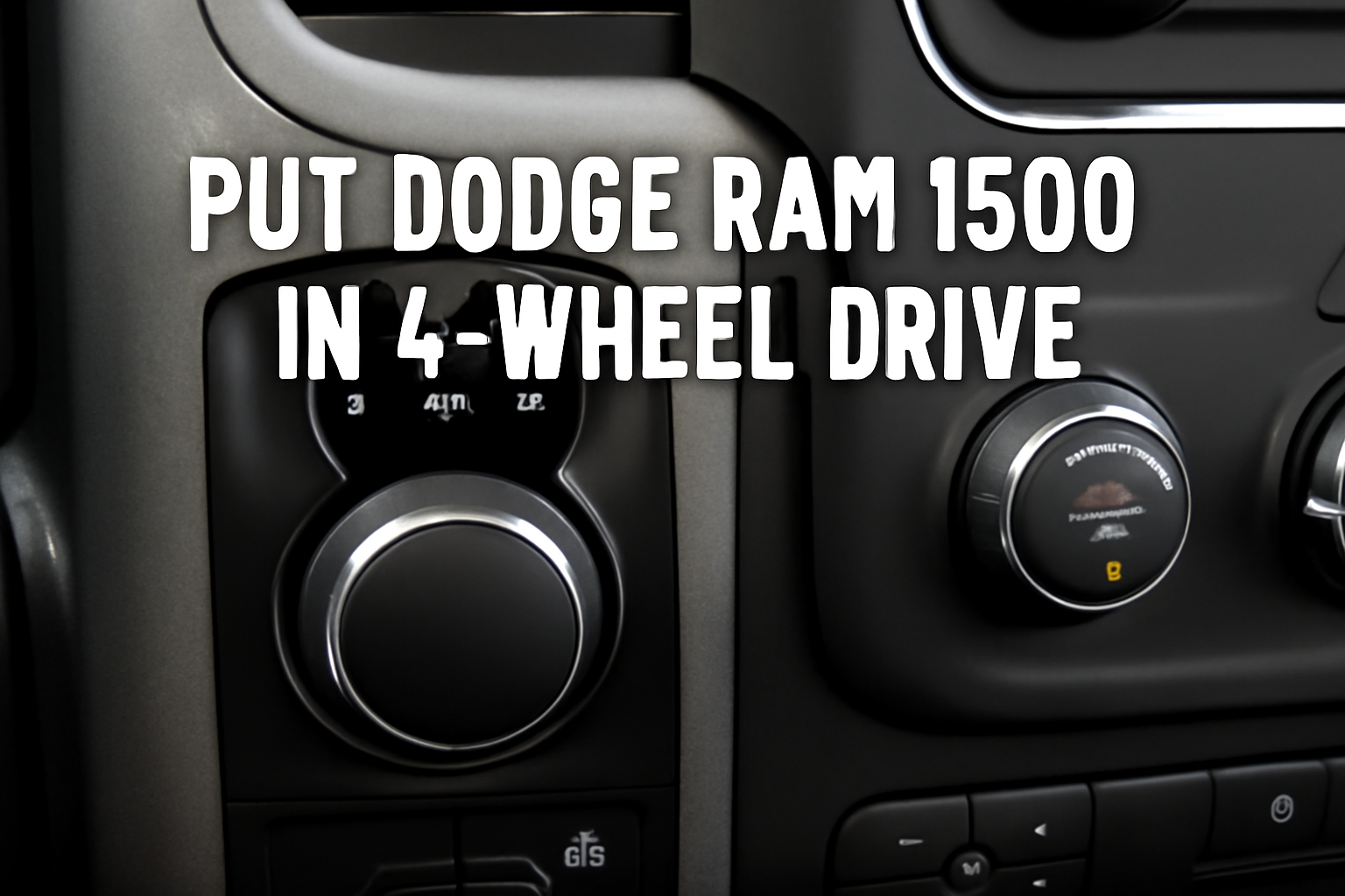 How to put dodge ram 1500 in 4 wheel drive