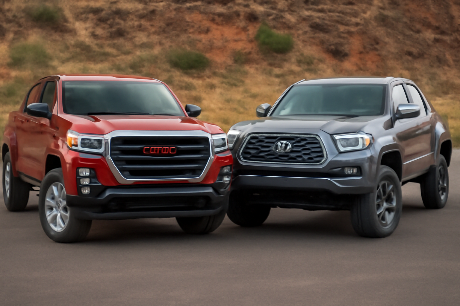 Which gmc truck compare with toyota tacoma​