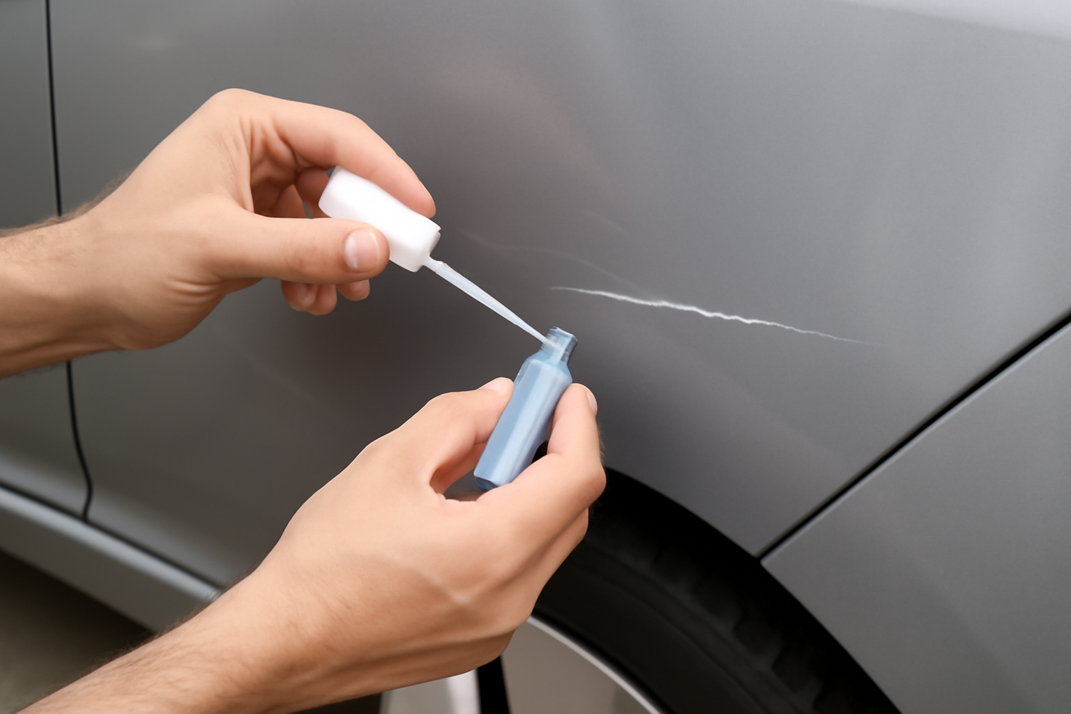 how can i repair scratches on my car