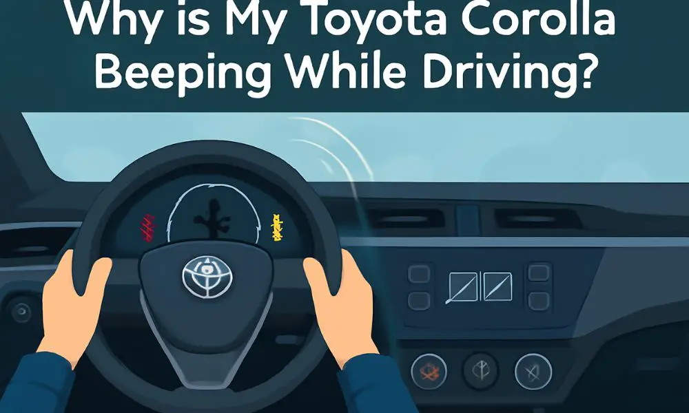 Toyota Corolla beeping while driving